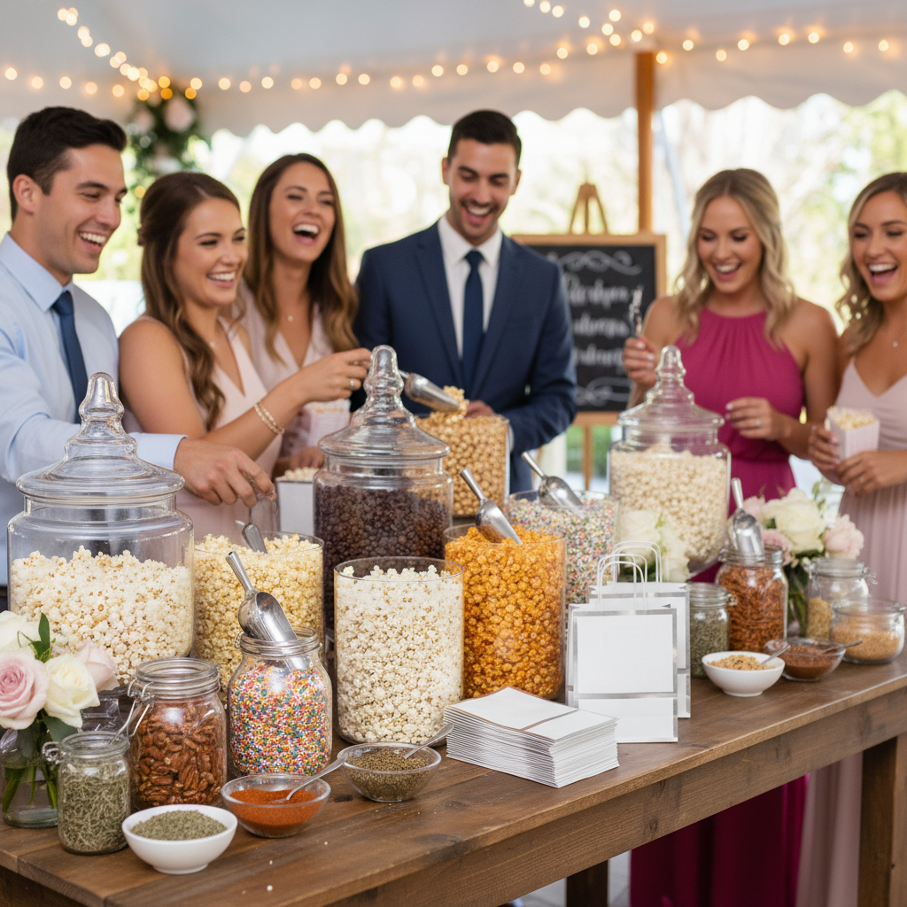 How to DIY a Wedding Popcorn Bar for an Unforgettable 2026 Celebration