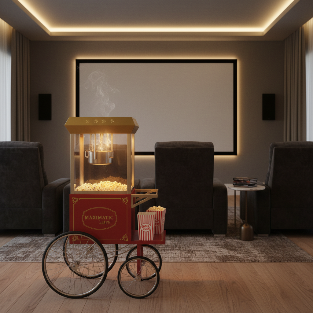 Review: Maximatic Elite Popcorn Maker (Trolley) – Your Ultimate Home Cinema Companion