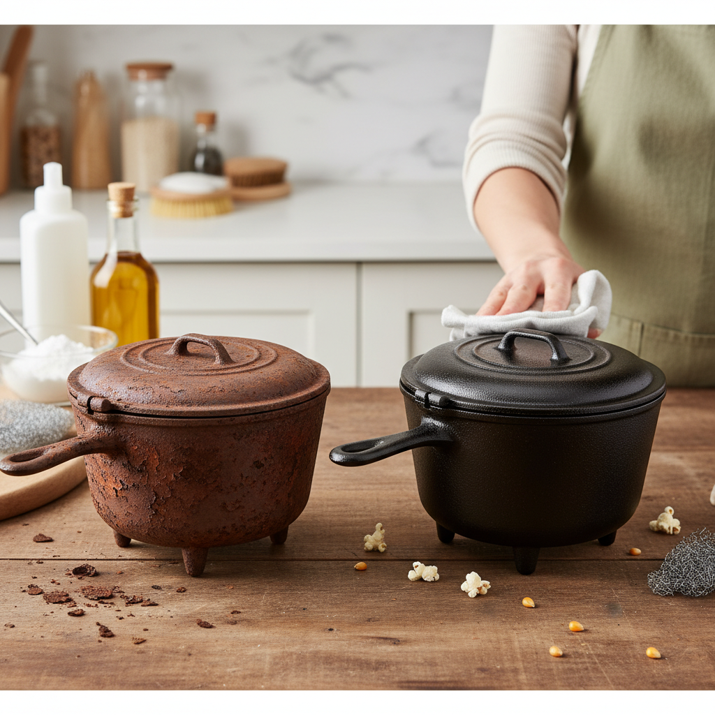 How to Revive Your Rusted Cast Iron Popcorn Pot: A Comprehensive Guide