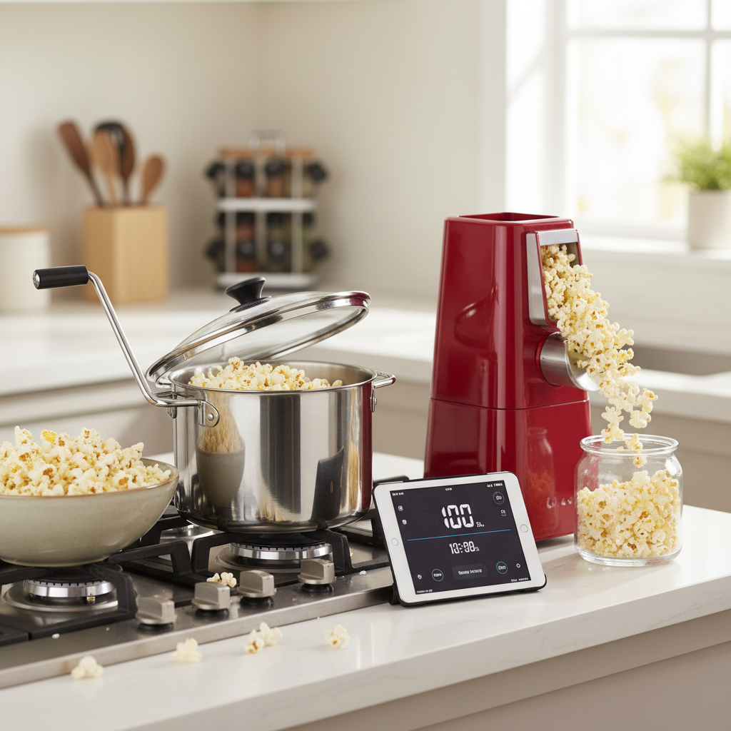 Stovetop vs. Electric Poppers: A Speed Showdown for Your Perfect Popcorn