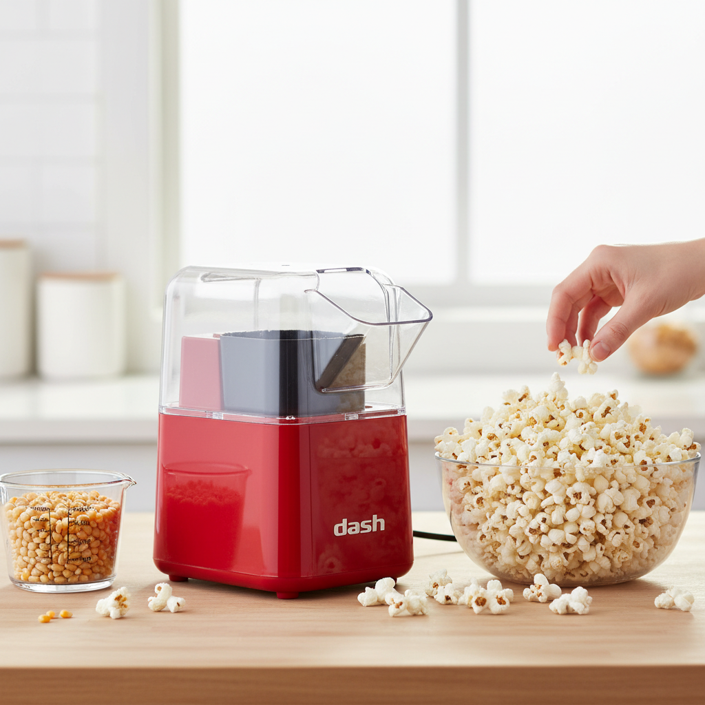 Review: Dash Hot Air Popcorn Maker (Compact) – Your Guide to Healthy Home Popcorn
