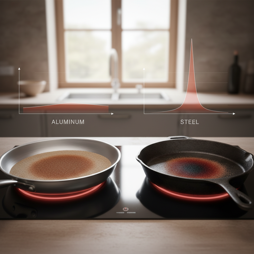 Comparison: Aluminum vs. Steel Heat Distribution – Choosing the Right Metal